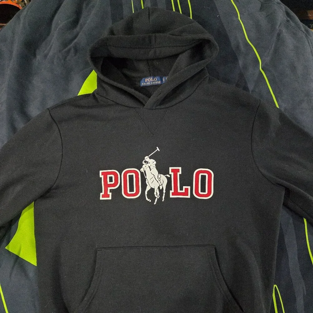Ralph Lauren Polo Logo Hoodie Black size Small - Picture 4 of 4